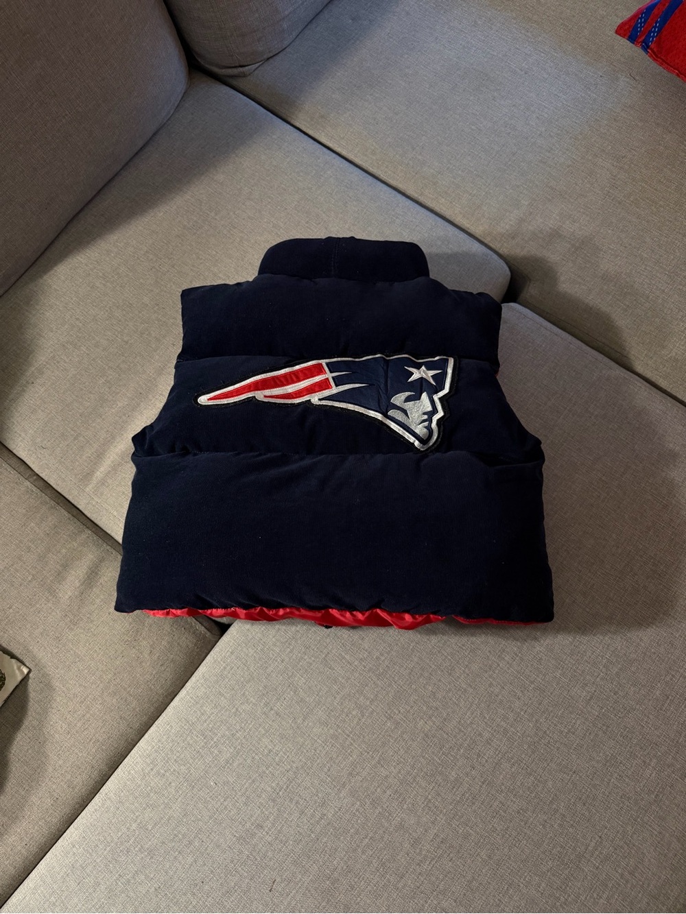 New England Patriots puffer vest
